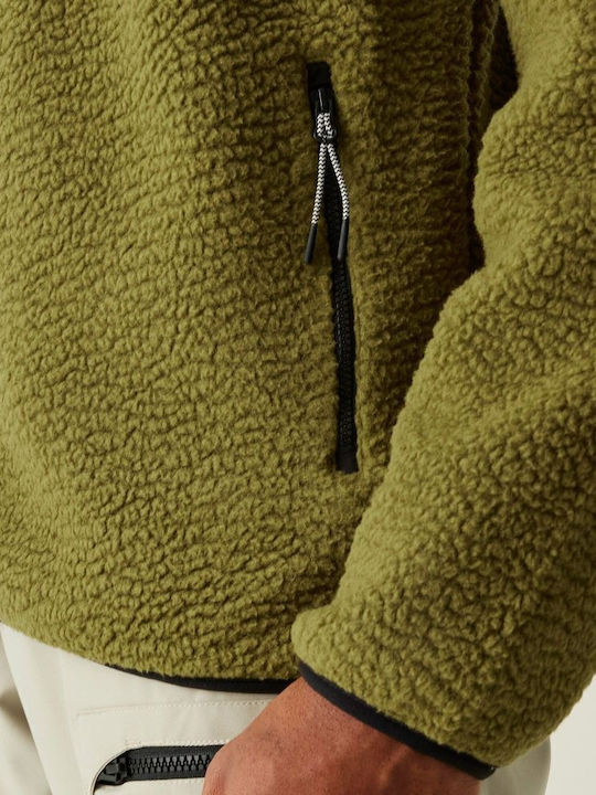 Ανδρική Ζακέτα Fleece Olive Green