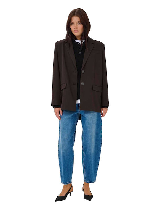 My Essential Wardrobe Γυναικείο Σακάκι Brown