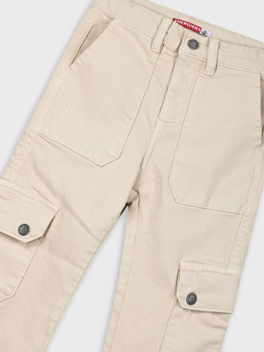 Kinderhose Cargo Stoff Vanille