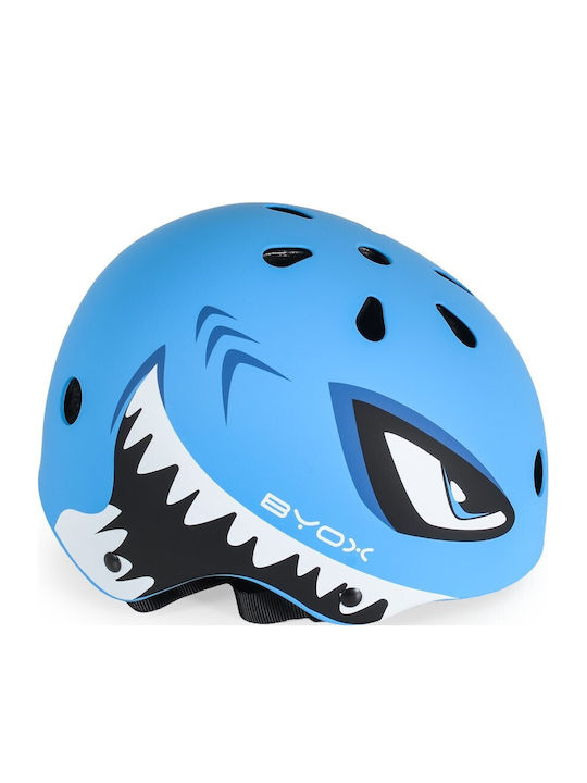 Byox Kids' Helmet for City Bike Blue with LED Light