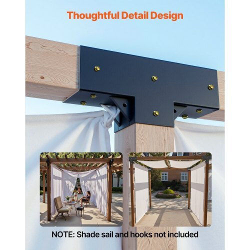 Vevor for Pergola made of Steel 4x4cm 2pcs