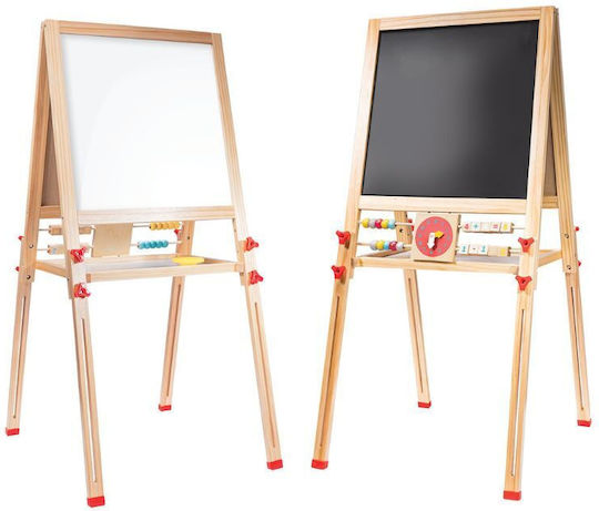 HappiHobbi Kids Floor Magnetic Board / Markerboard / Blackboard 46.3x46.3x46.3cm