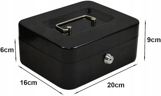 Verk Group Metal Cash Box Security Keys Documents 5907451323922
