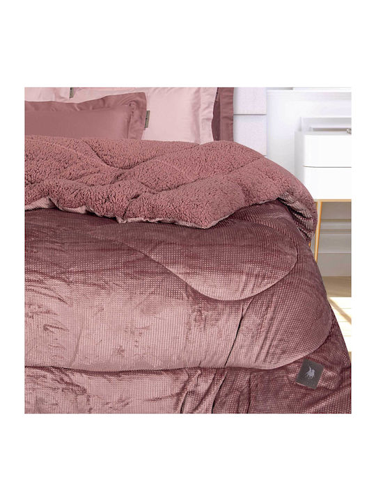 Greenwich Polo Club Duvet Cover with Hollowfiber Filling Single 160x220cm Essential 3957 Nude 740 GSMGsm 11 togs Togs