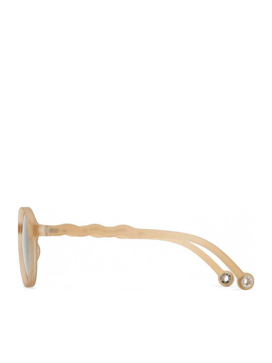 Olivio & Co Classic Oval Kids Sunglasses with Polarized Lenses Beige