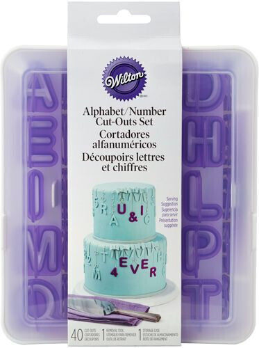 Set Number Letter Cutters 40 Pcs Wilton