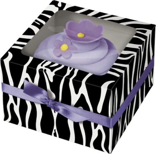 Zebra Pattern Boxes Cupcakes Cakes 3 Pcs Wilton