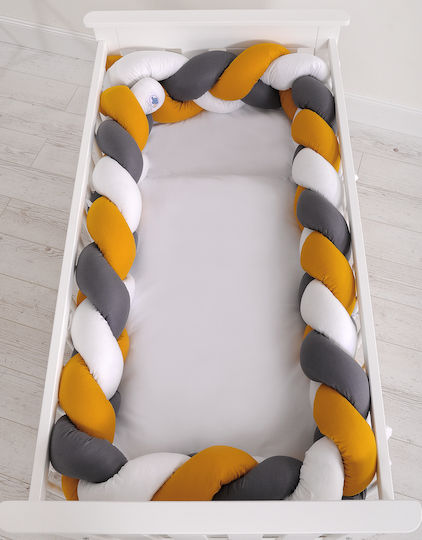 My Sweet Baby Πάντα Πλεξούδα Εσωτερική White, Mustard, Anthracite