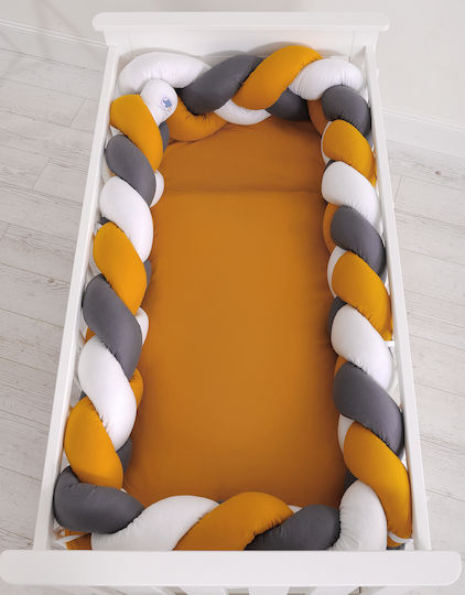 My Sweet Baby Πάντα Πλεξούδα Εσωτερική White, Mustard, Anthracite