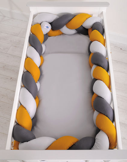 My Sweet Baby Bettumrandungen Geflochten Innerhalb Gray, Mustard, Anthracite