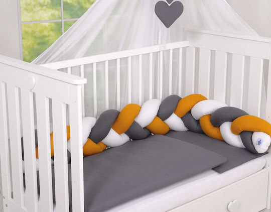 My Sweet Baby Πάντα Πλεξούδα Εσωτερική White, Mustard, Anthracite
