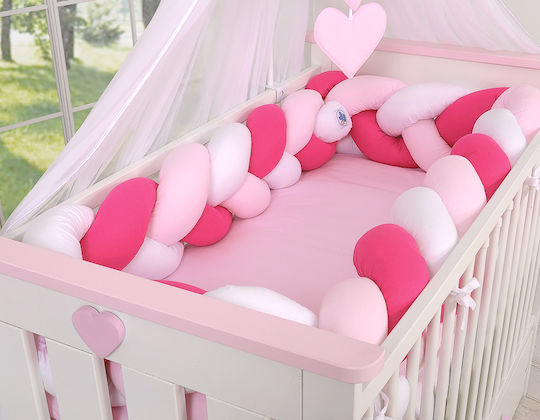 My Sweet Baby Πάντα Πλεξούδα Εσωτερική White, Dark Pink, Pink