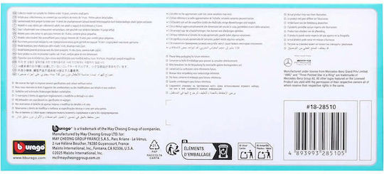 Bburago 18-28510 Racing Die Cast Metal Kit Mercedes Amg F1 W14e #44 Lweis Hamilton Scale 1:24