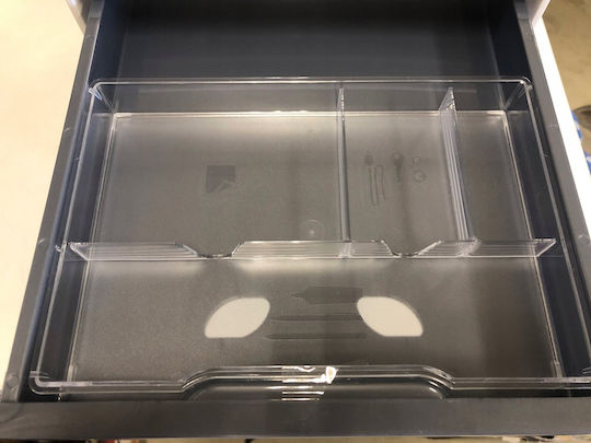 Leitz Plastic Desktop Drawer 5 Positions with Lock Black