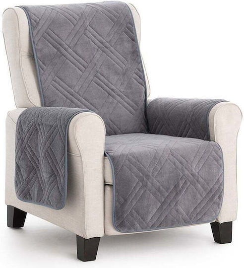 Sofazip Elastische Abdeckung für Fünfsitzer-Sofa Grey 240εκ. 1Stück SZMATVELVETGREY
