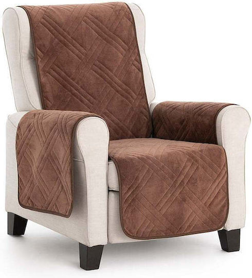 Sofazip Husă Elastică Canapea cu două locuri Brown 110εκ. 1buc SZMATVELVETMARO