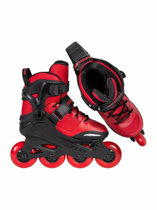 Powerslide Kids Adjustable Inline Rollers Red