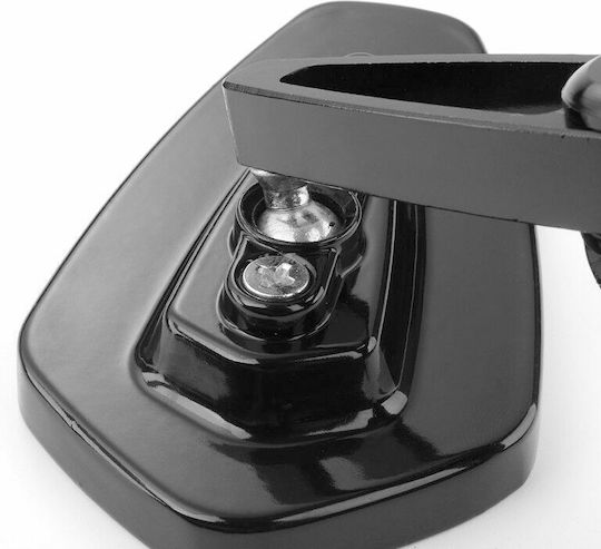 Motorcycle Mirrors 2pcs Black