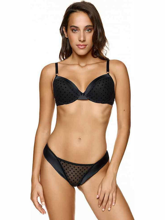 Push Up Bra Underwire Black