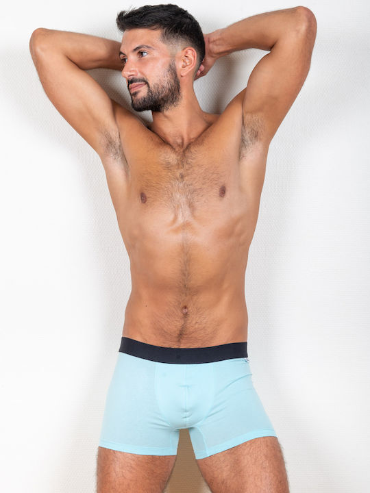 Herren Boxershorts Light Blue 1Packung