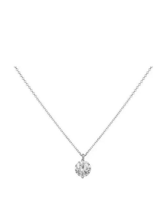 Necklace From 9 K White Gold