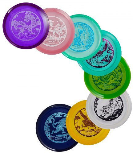 Σετ Disc Golf Vevor Σετ Εκκίνησης Disc Golf 8 Τεμαχίων Ιπτάμενοι Δίσκοι Αρχάριους Προπόνηση Δύναμης Ολόκληρου Σώματος Putter Mid-range Driver Εγκεκριμένο Pdga Εξωτερικούς Χώρους Αυλή Γκαζόν Παραλία Πάρκο