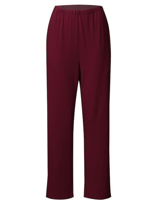 Queen Mother Maternity Pajama Set & Nursing in Burgundy color