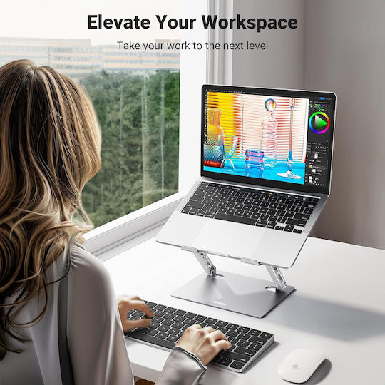 Ugreen LP866 Βάση Στήριξης για Laptop έως 17" Ασημί