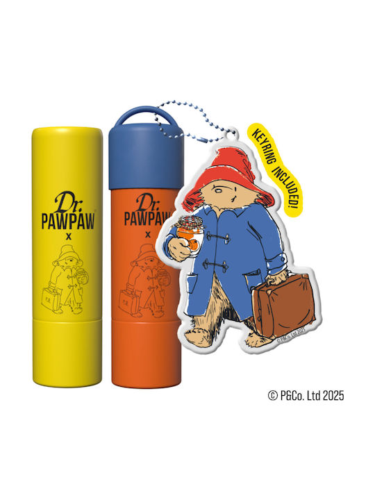 Set 2 Balsamuri de Buze Breloc Paddington Bear Balsam Original + Aromă de Marmeladă de Portocale Dr.pawpaw 2 X 4 G Breloc Paddington Bear Original + Marmeladă de Portocale