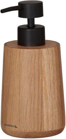 Sealskin Earth Δοχείο Κρεμοσάπουνου Ξύλινο 150 Ml I Oak