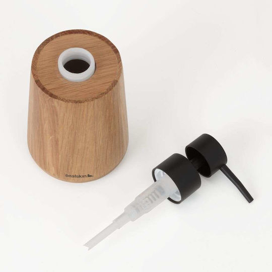 Sealskin Earth Δοχείο Κρεμοσάπουνου Ξύλινο 150 Ml I Oak