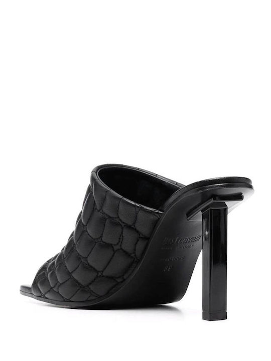 Mules with Heel in Black Color