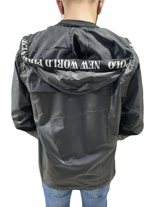 Jacke Wasserdicht und Winddicht Black