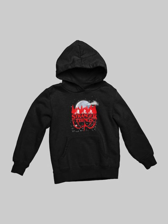Kinder-Sweatshirt mit Kapuze Black