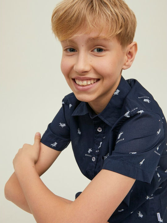 Kids Shirt Short Sleeve Blue