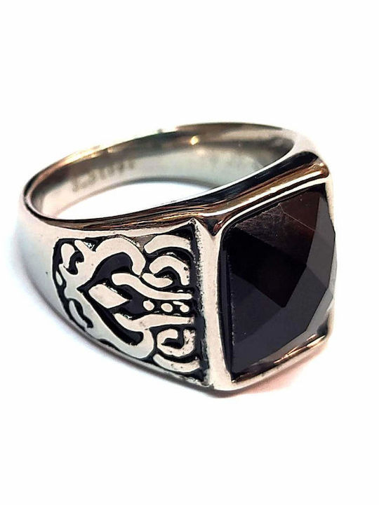 Amalfi Accessories Ανδρικό Δαχτυλίδι από Ατσάλι Amalfi Accessories Ανδρικό Δαχτυλίδι από Ατσάλι