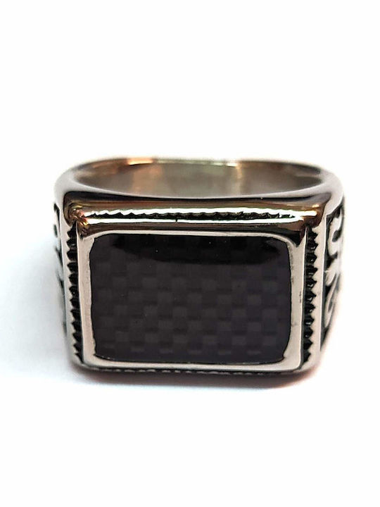Amalfi Accessories Ανδρικό Δαχτυλίδι από Ατσάλι Amalfi Accessories Ανδρικό Δαχτυλίδι από Ατσάλι