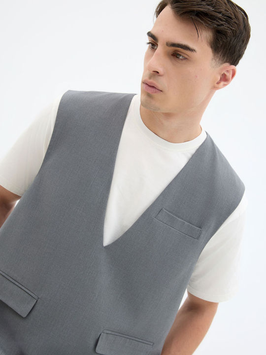 Мъжко жиле Light Grey