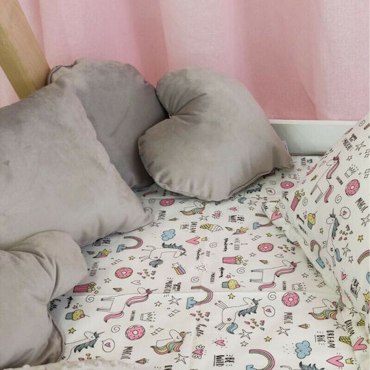 Joma Home Декоративна Възглавница За Люлка Velutto Pillow 30x30 Кръг Сива