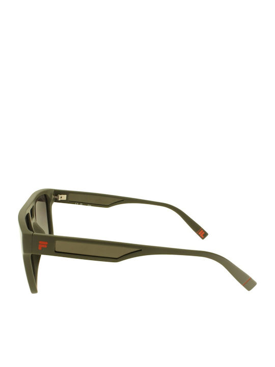 FILA Unisex Sunglasses with Green Frame and Green Lens SFIA13 L64P