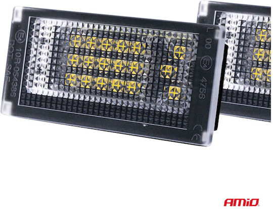 AMiO License Plate Lights Led for Mini Cooper