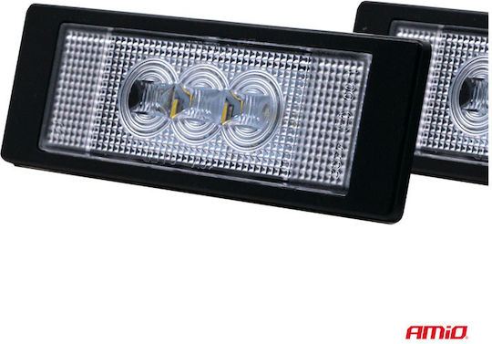 AMiO Светлини за регистрационната табела LED за BMW E87 / M6 Citroen DS Fiat Multipla / Marea Mini Коопер / Клубман / Сънародник / Пейсмън за lancia Гама 1бр