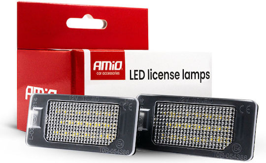 AMiO Светлини за регистрационната табела LED за Audi A4 / A5 / S5 / Q5 / TT / A1 / A7 / RS5 / A6 Kia Роудстър Mini Роудстър 1бр