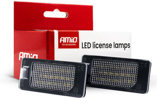 AMiO Светлини за регистрационната табела LED за BMW E46 / M3 / E90 / E91 / E92 / E39 / M5 / E60 / F10 / X1 / X3 / X4 / X5 / X6 / M4 Mini Кабрио 1бр