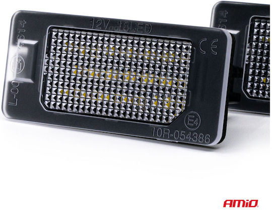AMiO Светлини за регистрационната табела LED за BMW E46 / M3 / E90 / E91 / E92 / E39 / M5 / E60 / F10 / X1 / X3 / X4 / X5 / X6 / M4 Mini Кабрио 1бр