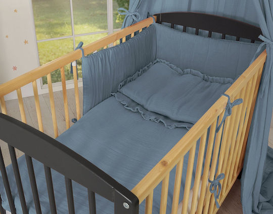 My Sweet Baby Baby Crib Bedding Set 2pcs Dirty Blue