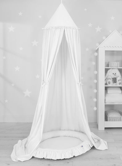 My Sweet Baby Mückennetz Kinderbett aus Tüll Weiß