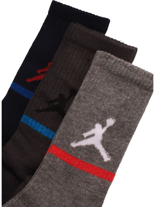 Design Letters Kids' Socks Sport Multicolored 3 Pairs