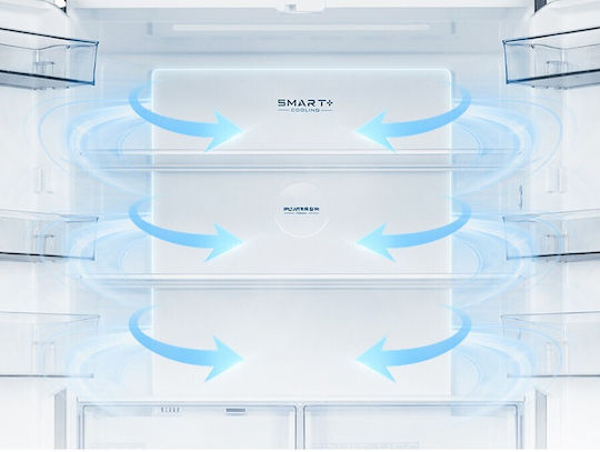 Midea Side-by-Side Kühlschrank 515Es Total NoFrost H191xB83.3xT60cm. Gray MDRM706BIE70