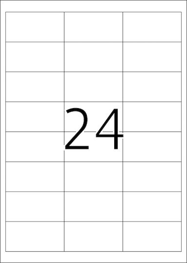 Herma 600 Self-Adhesive Rectangular A4 Labels 66x33.8mm